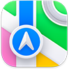Transparent Apple Maps logo