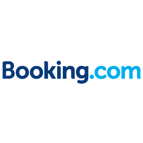 booking.com logo linking to norfolk coastal cottages booking.com page